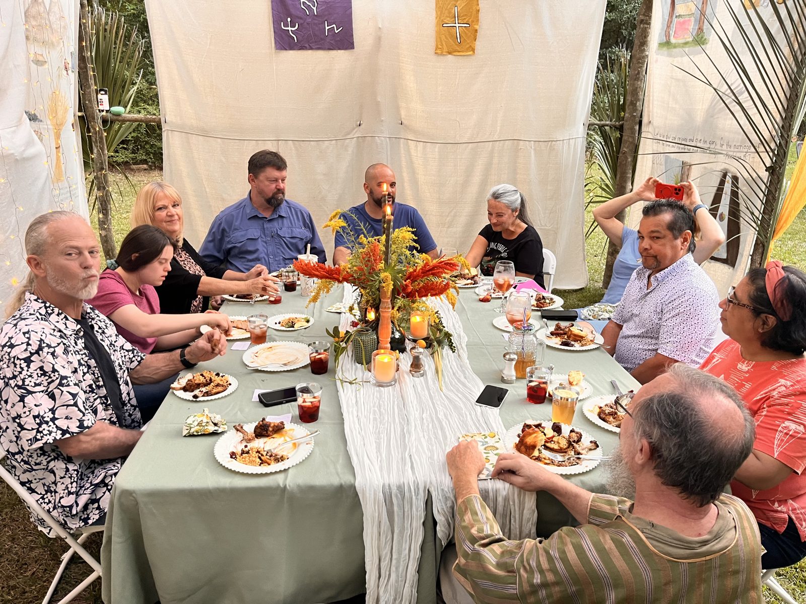 Sukkot feast table