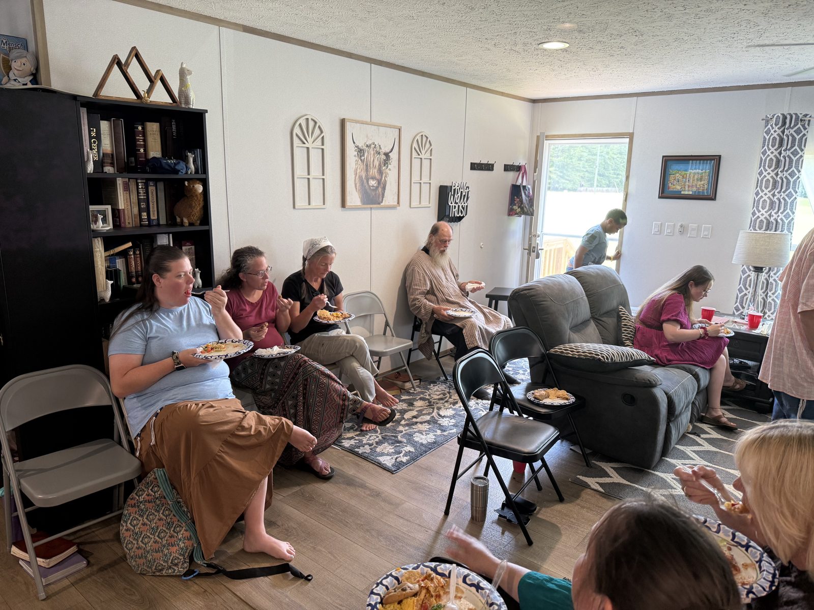 Gathering in the living room