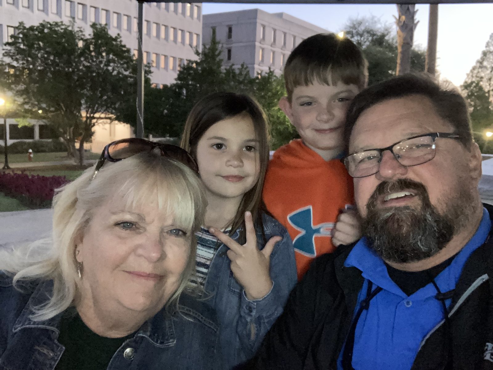 Family smiles
