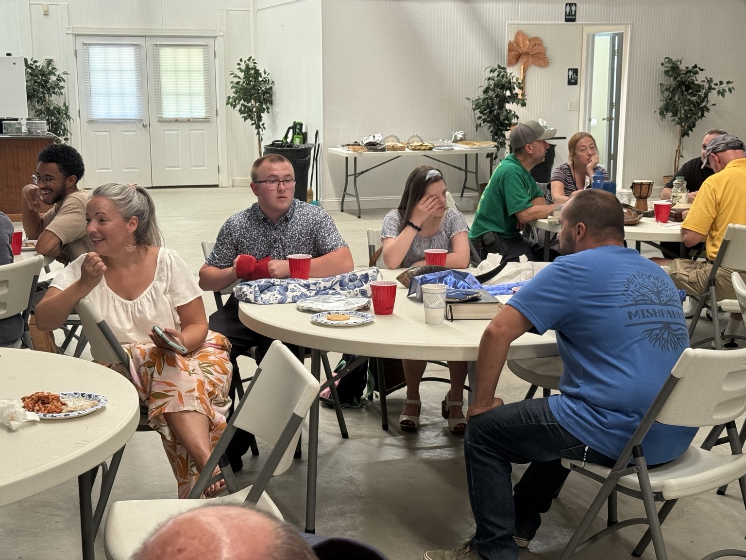 Fellowship conversation over a shared meal