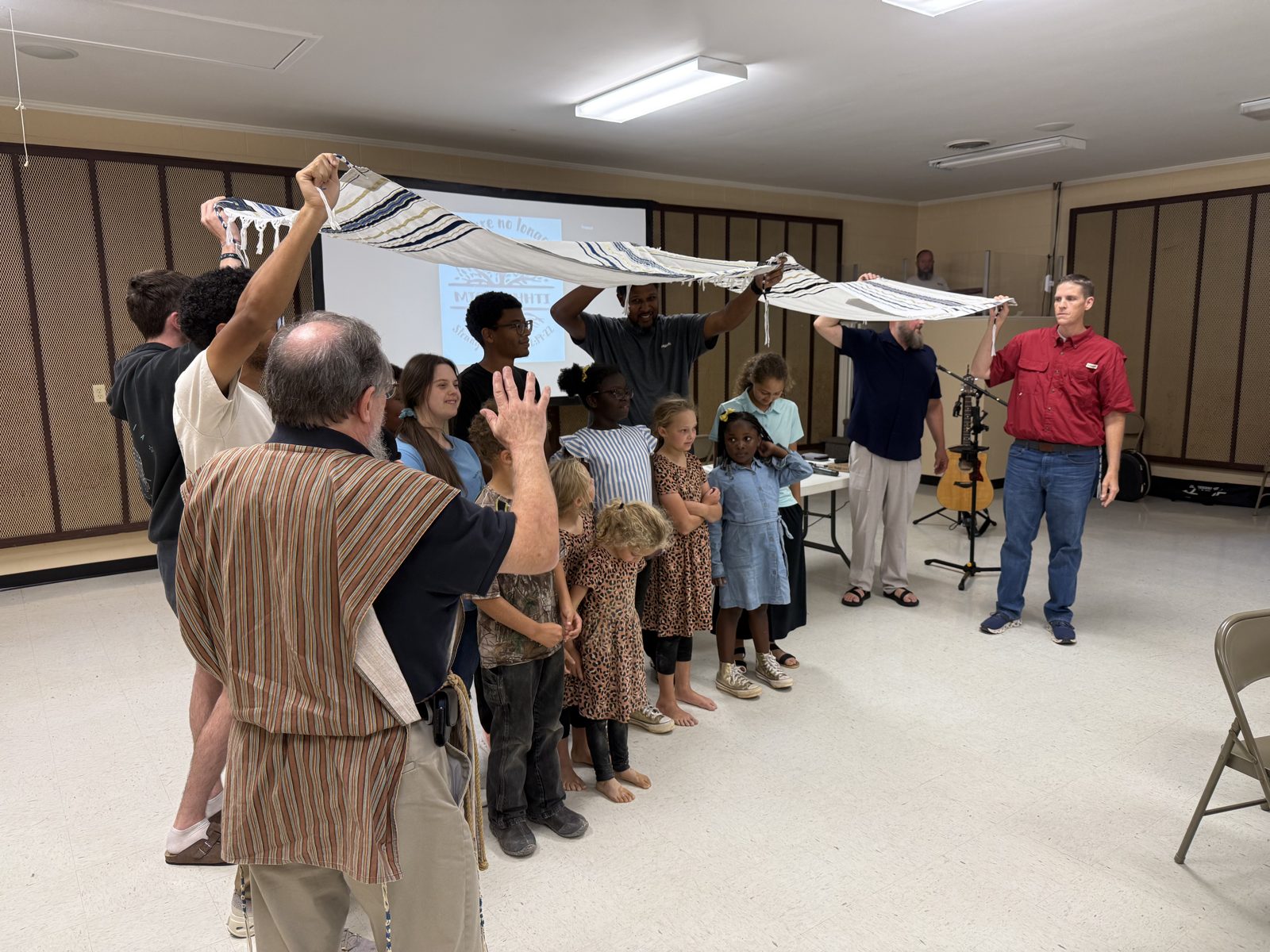 Blessing the children