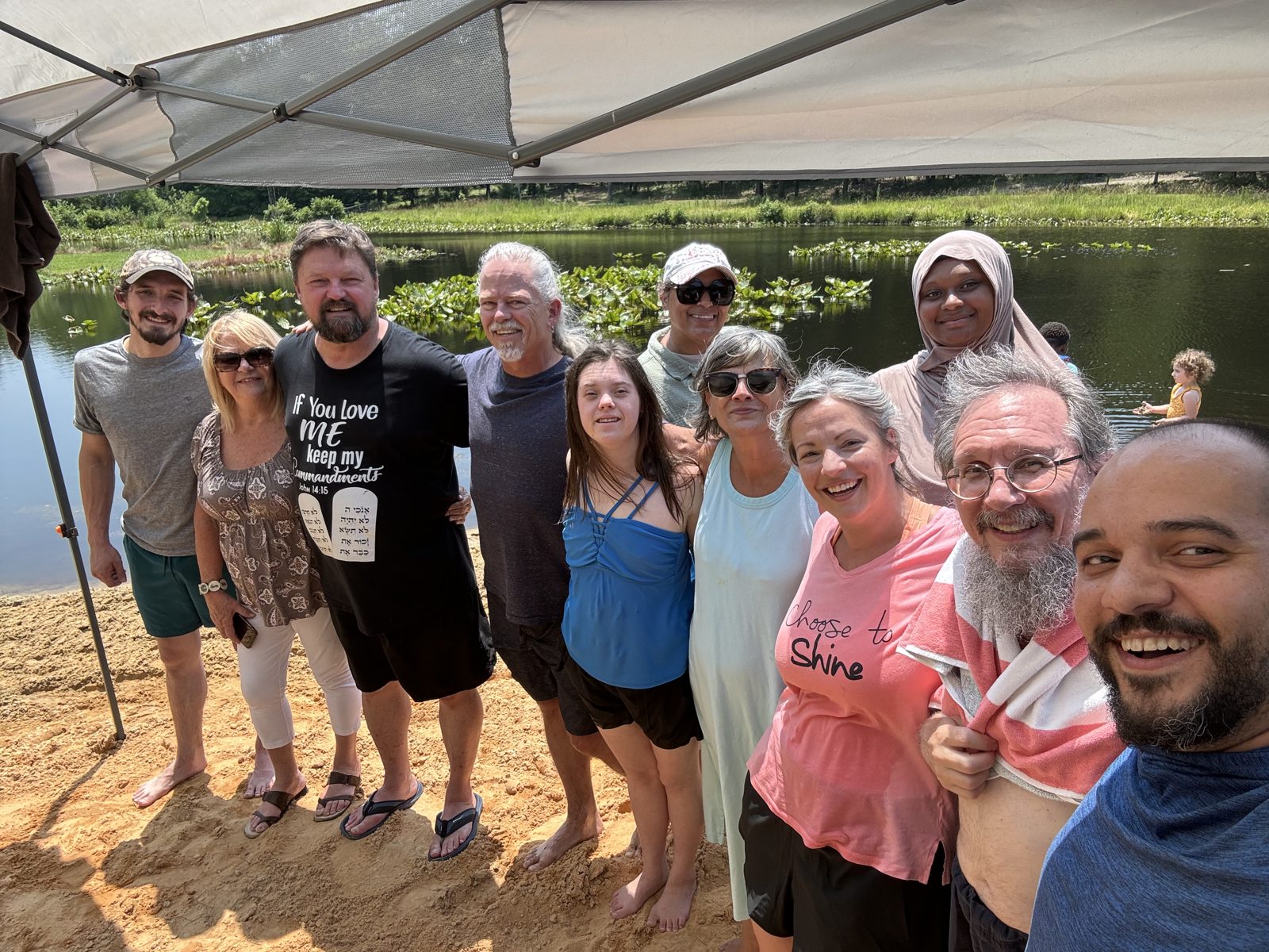Fellowship family at the lake